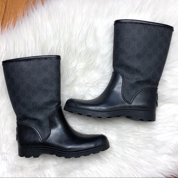 gucci prato rain boots